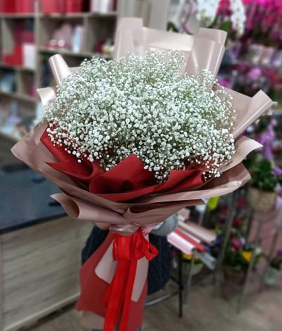 Букет цветов из: Гипсофила в Гергебиле