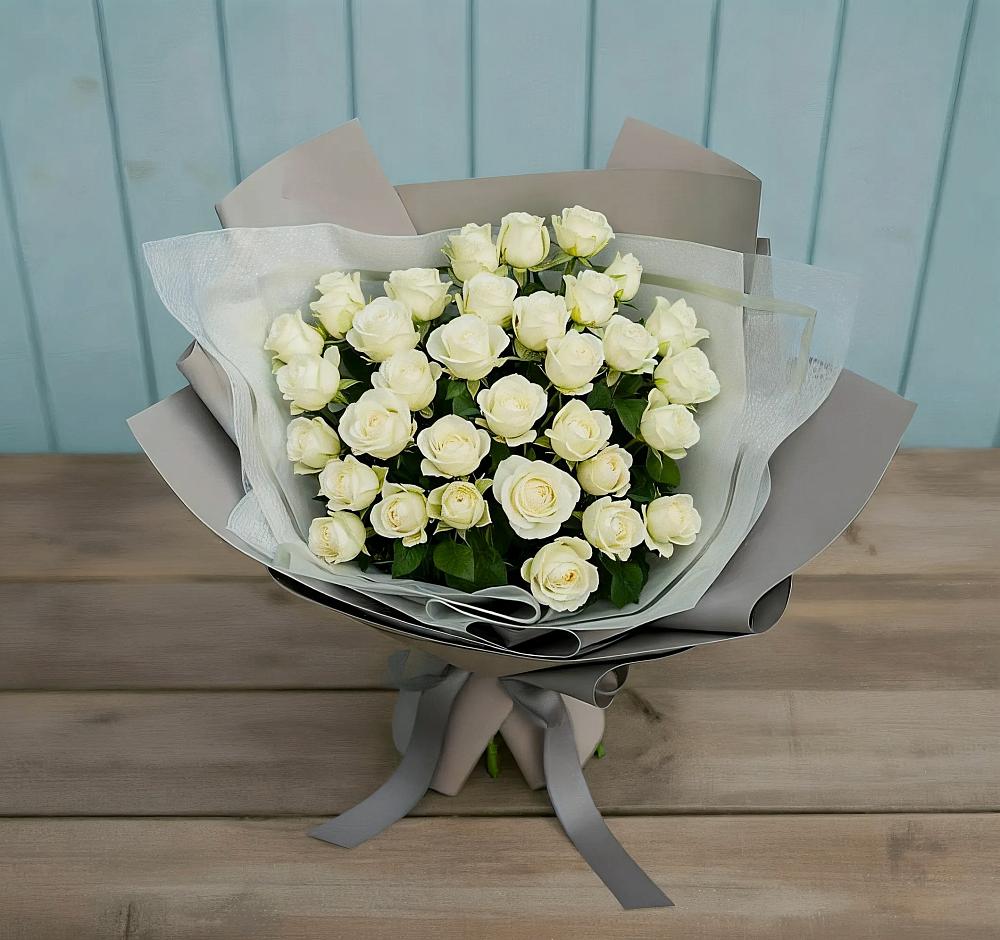 Букет Белоснежная нежность в Гергебиле