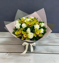 Букет цветов из:  Орхидеи и Розы в Гергебиле