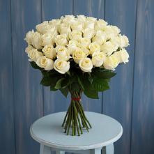 Букет 51 Белая роза Эдлесс Лав #REPLACE_PRED# Гергебиле