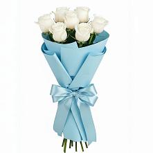 Букет 7 белых роз Проуд #REPLACE_PRED# Гергебиле