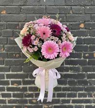 Букет цветов из:  Герберы и Хризантемы в Гергебиле