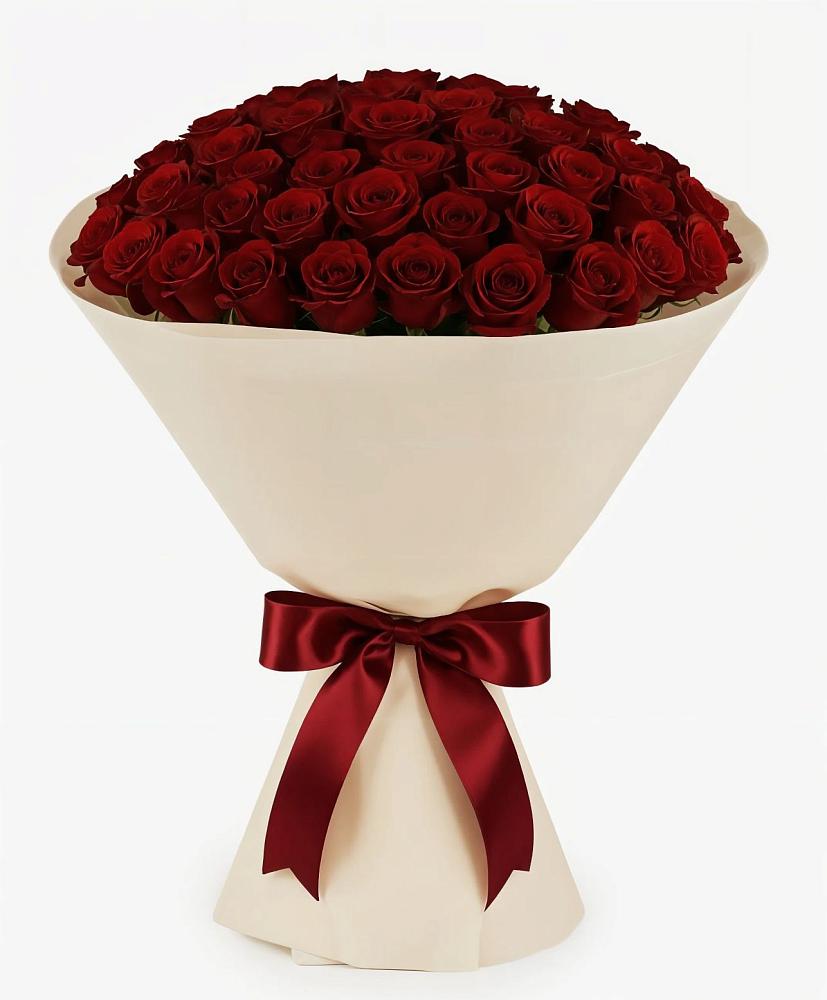 Букет 101 Бордовая роза Блэк Бакарра в Гергебиле