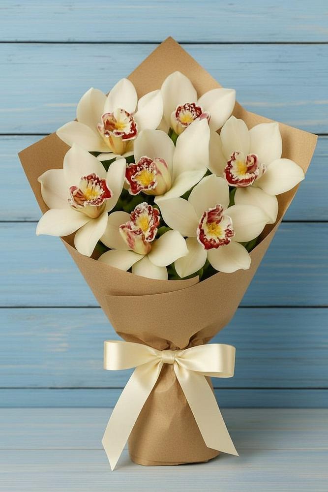 Букет цветов из: Орхидеи и Розы в Гергебиле